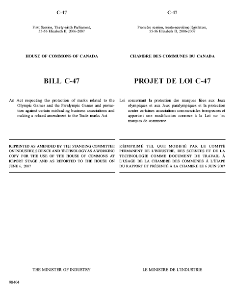 Example Bill C-47